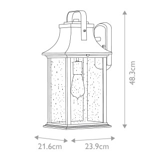 Grant L outdoor wall lamp