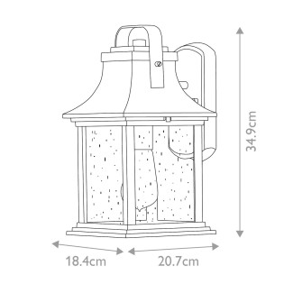 Grant S outdoor wall lamp