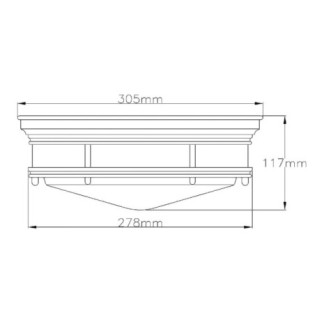 Hadrian Transparent Bathroom Ceiling Light
