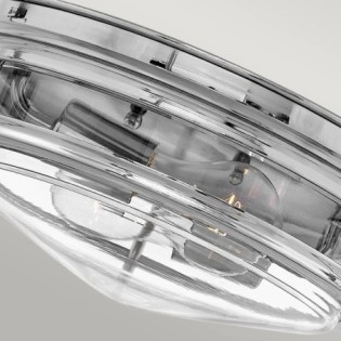 Hadrian Transparent Bathroom Ceiling Light