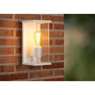 Outdoor wall lamp with motion sensor Claire White
