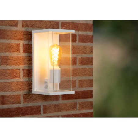 Outdoor wall lamp with motion sensor Claire White