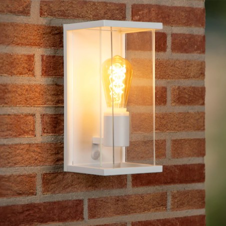 Outdoor wall lamp with motion sensor Claire White