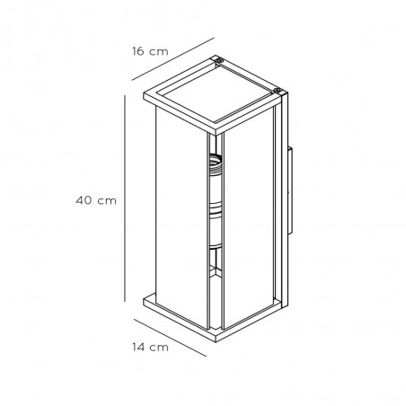 Outdoor Wall Lamp Claire White (2 lights)
