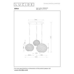 Bina pendant lamp (3 lights)