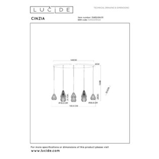 Cinzia Pendant Lamp (8 lights)