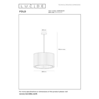 Lámpara colgante Fold
