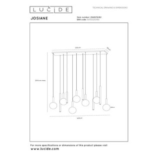 Josiane Pendant Lamp (7 lights)