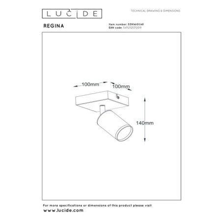 Foco de techo Regina