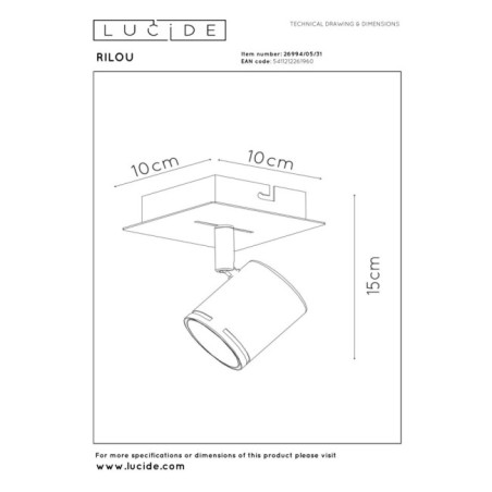 Foco de techo LED Rilou (5W)