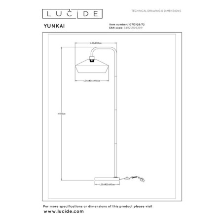 Lámpara de mesa Yunkai