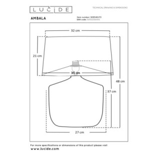 Lámpara de mesa Ambala I