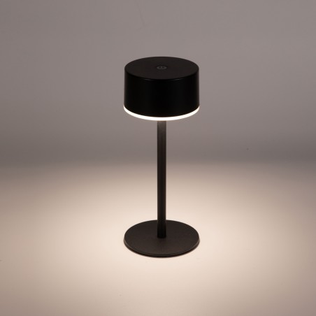 Meba Black Rechargeable LED Table Lamp (2W)