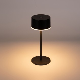 Meba Black Rechargeable LED Table Lamp (2W)