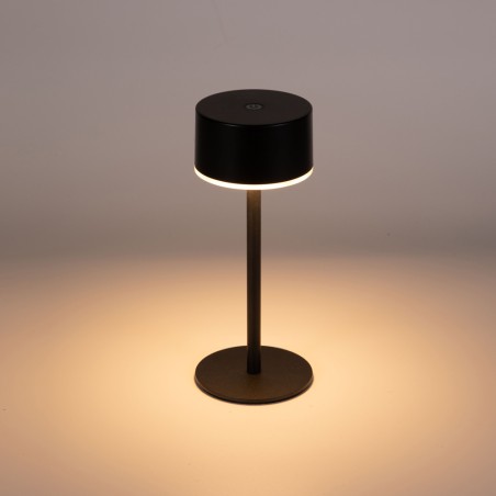 Meba Black Rechargeable LED Table Lamp (2W)