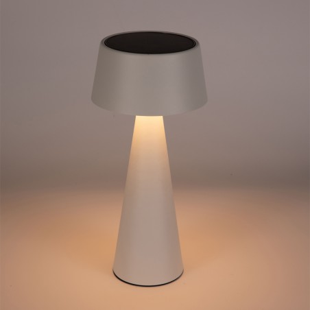 Meri White Solar Rechargeable LED Table Lamp (3W)