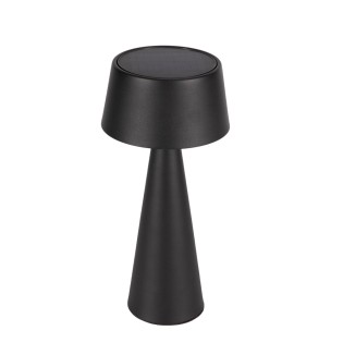 Meri Black Solar Rechargeable LED Table Lamp (3W)