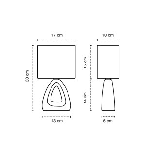 Elor White Table Lamp