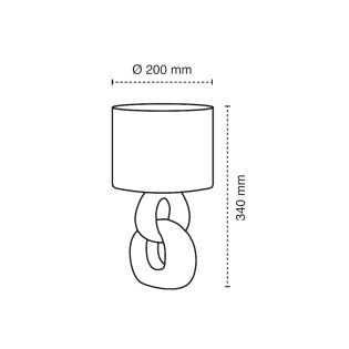 Table lamp Nodo