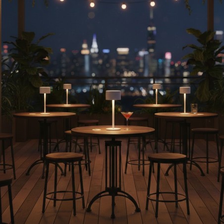 Meba White Rechargeable LED Table Lamp (2W)