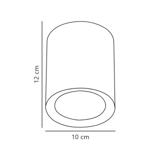 LED Ceiling Flush Light Fallon Long (8.50W)