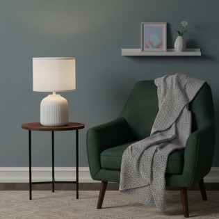 Larna White Table Lamp