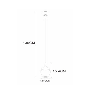 Single-phase track pendant...
