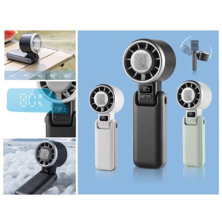 Glasi Black Handheld Fan, 5 Speeds