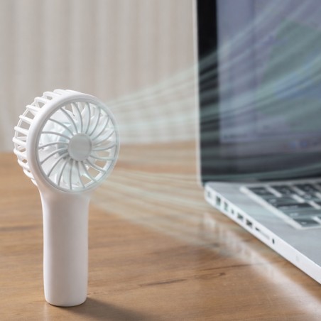 Bris White Handheld Fan, 3 Speeds