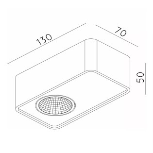 Foco de techo LED Angular (6W)