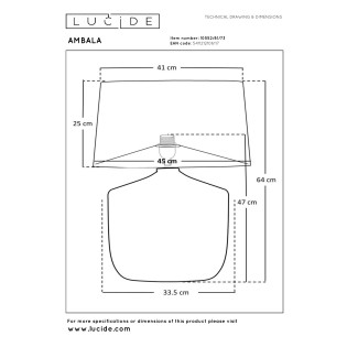 Lámpara de mesa Ambala II
