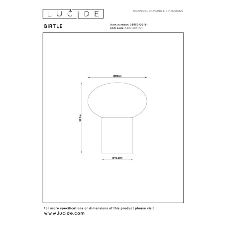 Lámpara de mesa Birtle II