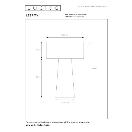 Lámpara de mesa Leeroy I
