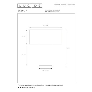 Lámpara de mesa Leeroy II