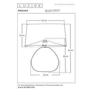 Lámpara de mesa Maduka I