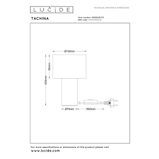 Lámpara de mesa Tachina II