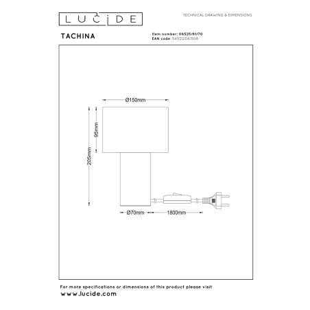 Lámpara de mesa Tachina II