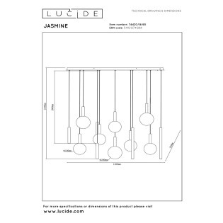 LED Hanging Lamp Jasmine (14x4.4W)