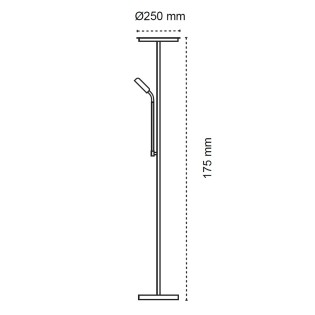 Lámpara de pie LED Brenan CCT Dim (30+6W)