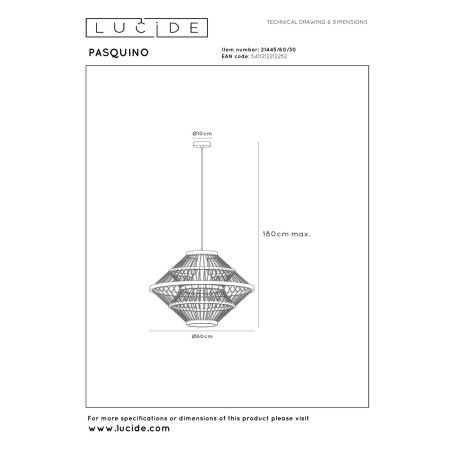 Lámpara colgante Pasquino II