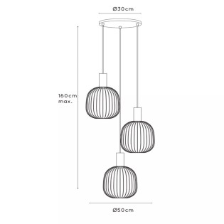 Esterel II Pendant Lamp (3 lights)