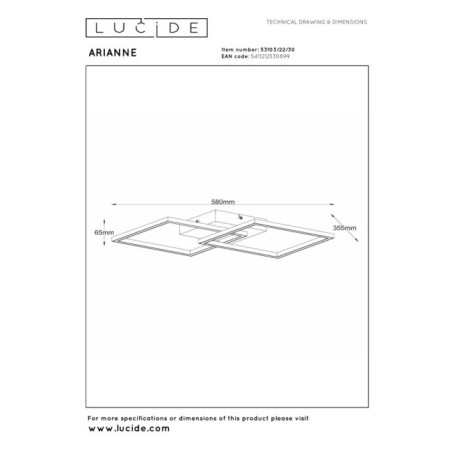 Arianne I LED Ceiling Light (23W)