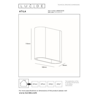 Outdoor LED Wall Light Atila II (5W)