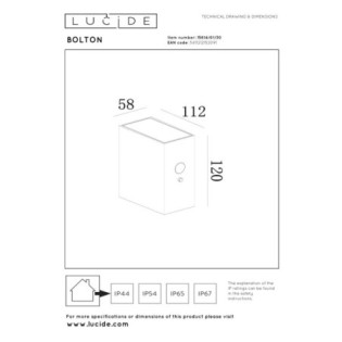 Outdoor LED Applique Bolton (1W)