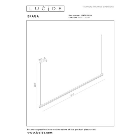 Braga LED Pendant Lamp (36W)