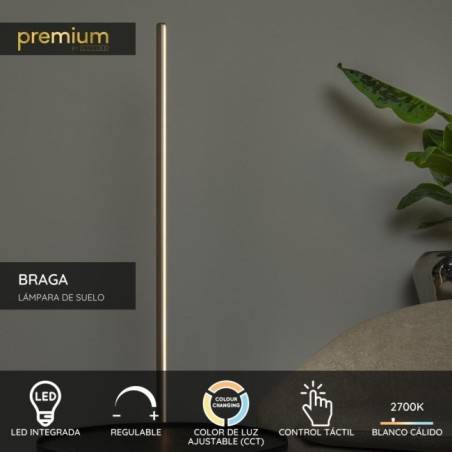 Braga CCT Dim LED floor lamp (22W)