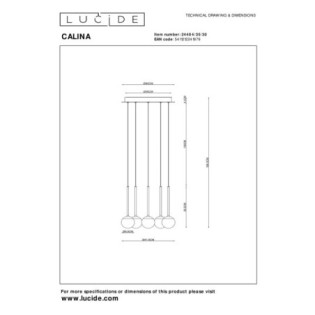 Calina LED Pendant Lamp (5x8.2W)