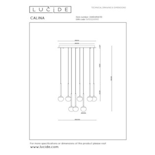 Calina LED Pendant Lamp (12x7.7W)