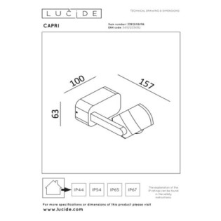 Outdoor LED Applique Capri (8W)