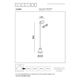 Outdoor LED table lamp Capri (8W)